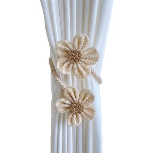 Easy to Use Flower Curtain Ties Handmade Curtain Strap Window Curtains - Picture 11 of 11