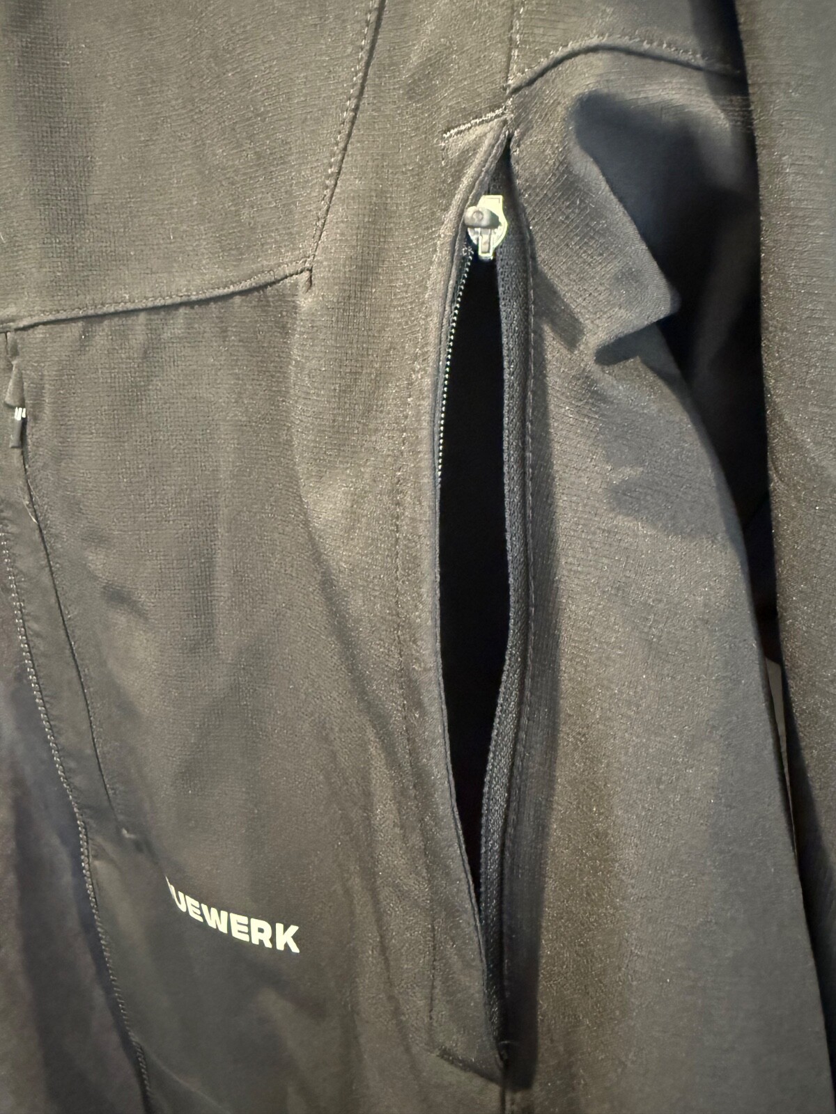 Truewerk S2 Stormshell Jacket XL Mens Black Full Zip Work Rain Jacket