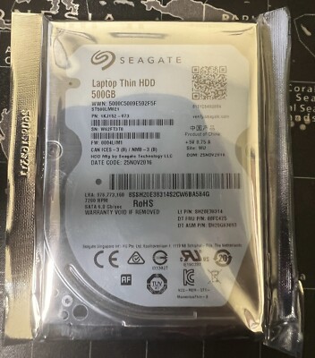 **ZERO HOURS**-ST500LM021-Seagate Laptop Thin HDD 500GB 2.5''SATA 6Gb/s HD