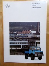 Prospekt, Mercedes UNIMOG U 1200 INDUSTRIEEINSATZ, 24 Seiten, 1991, TOP ZUSTAND
