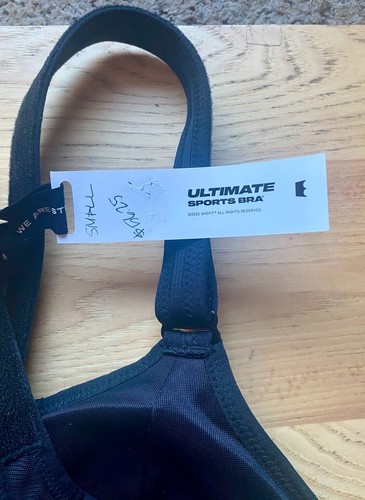 Shefit Small Ultimate Sports Bra New Black Front Zip Adjustable High Impact - Picture 2 of 5
