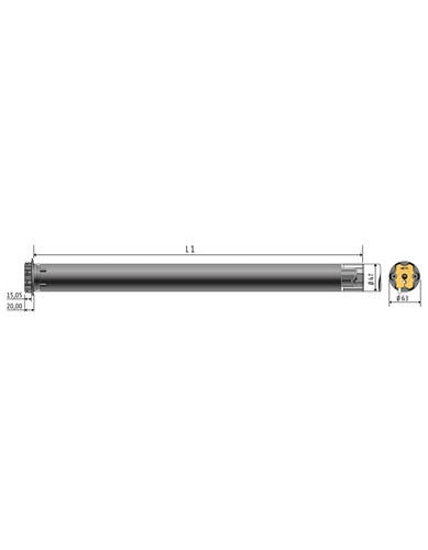 Somfy Oximo 50 io 10/17 - Funk-Rohrmotor Rolladenantrieb Rolladenmotor - Bild 3 von 3