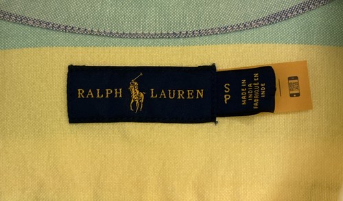 Ralph Lauren Button Up Cotton Shirt Pastel Striped Sz S - Picture 2 of 9