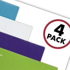 NEW 4-Pack Five Star   Pocket  Prong Folders   Plastic   Trendy Colors