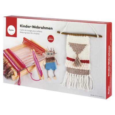 Webrahmen Kinder  Holz Schulwebrahmen 18,5x29 cm Webbreite 16,5 cm weben