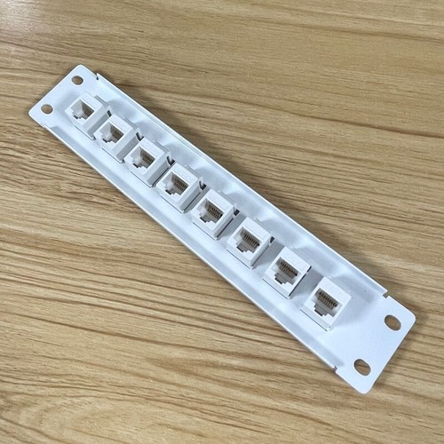 8 Port CAT6 RJ45 Durchgangskoppler Patchpanel für mit Rückleiste Wandmontage oder Rackmo - Bild 6 von 10
