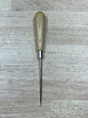 Japanese Scratch Awl.  Steel Spike With Hardwood Handle.  NOS. A-2.