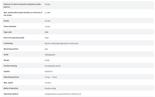 FESTO DFM-40-25-P-A-GF 170864 Guided Actuator New✦Kd - Picture 7 of 8