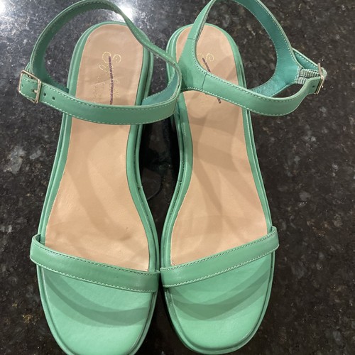Free People Seychelles Green Paxton Heels, Size 8, New! - Picture 8 of 15