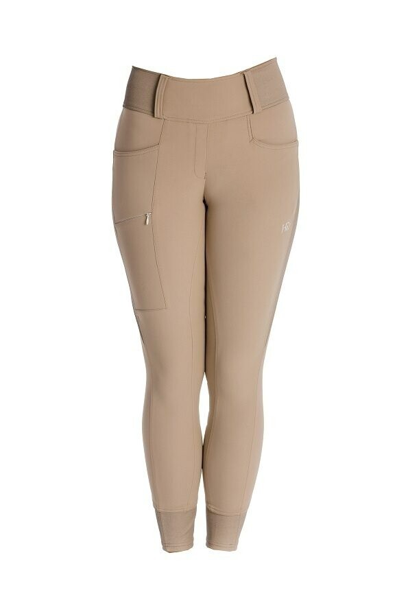 Horseware Ladies Hybrid Meryl Pull Up Breeches - UK14/EU32- Tan - Jodhpurs