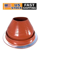 Flexible High-Temperature Round Base Pipe Flashing for 5" to 9" Diameter Pipes