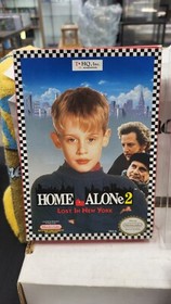 CIB HOME ALONE 2 LOST IN NEW YORK NINTENDO NES VIDEO GAME COMPLETE W/ PROTECTOR