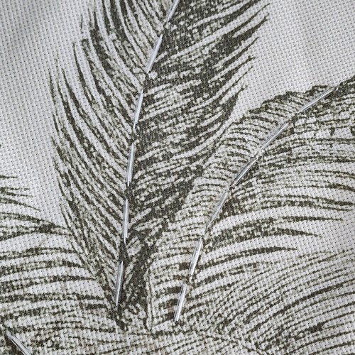 Avanti Home Linens Shower Curtain Colony Palm Tree Beaded Accents 72" x 72" - Picture 4 of 23