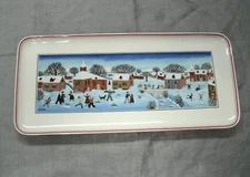 Villeroy & Boch NAIF CHRISTMAS 13-1/2" Large Sandwich Tray Laplau Luxembourg  EC