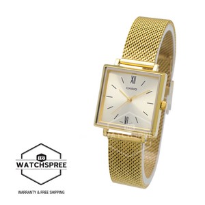 gold plated casio watch