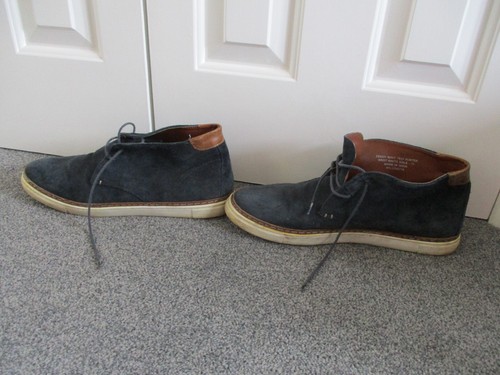 River Island - Navy Blue Suede, Lace up Trainers/Boots - Size UK11 - Picture 4 of 8