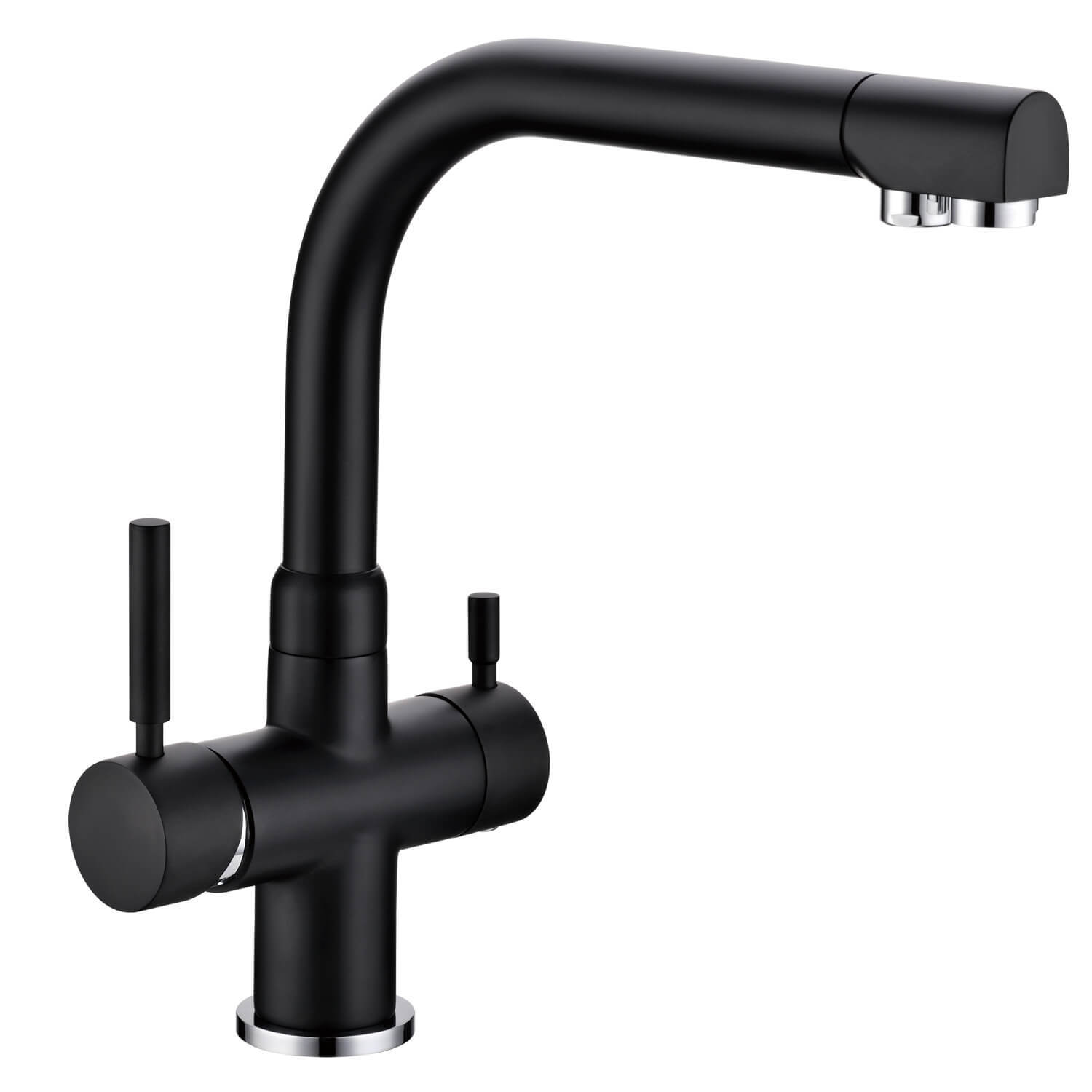 Mitigeur 3 voies noir mat Denali Gamme PARK pour cuisine