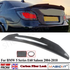Carbon Fiber Look Rear Trunk Boot Spoiler Wing Lip For BMW E60 M5 Saloon 2003-10
