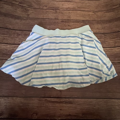 Girl’s Justice Blue Striped Skirt Size 12 - Picture 3 of 4