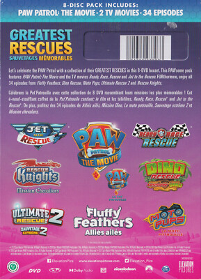 PAW PATROL GREATEST RESCUES (DVD BOX SET 2021) NEW SEALED