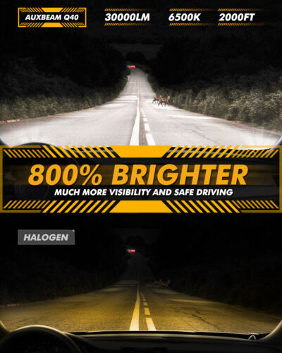 For Hummer H3 2006-2010 AUXBEAM H13 9008 Canbus LED Headlight High Low Dual Beam - Foto 3 di 12