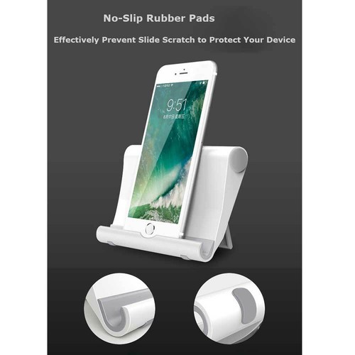 Portable Desk Desktop Phone Stand Holder For iPhone Cellphone Tablet US Red - Picture 10 of 11