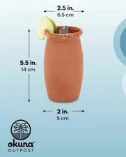 Okuna Outpost Clay Mug for Cocktails, Cantarito de Barro Mexicano Replacement