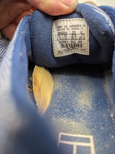 Nike GTS Canvas Vintage Blue Check Tennis Casual Trainers Sneaker Womens UK 5 - Picture 7 of 13