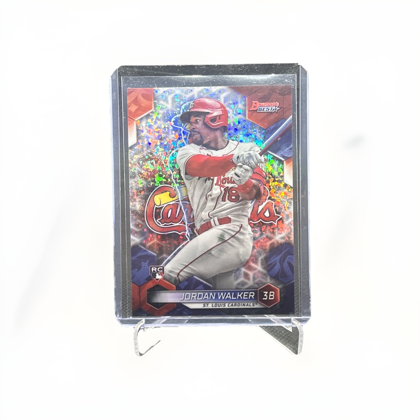 2023 Bowman's Best Jordan Walker #65 Mini-Diamond Refractor /299 (RC) Cardinals