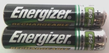 2 Bulk Energizer AAA 1.2V 850mAh Nimh Rechargeable Batteries - AS PICTURED