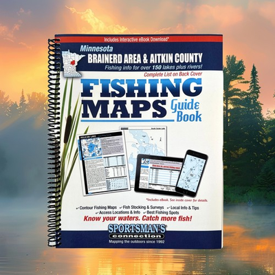 #ad Minnesota Brainerd Area amp; Aitkin County Fishing Maps Guidebook $23.95