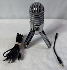 Samson Chrome Meteor Condenser Wired USB Microphone Works