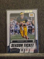 2021 Tom Brady Contenders Draft Picks Football Season Ticket Michigan #8 E