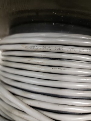 Quabbin 4175 18/4C Shielded Control/Electronics Cable = Belden 9418 Gray /10ft