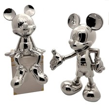 Zeichentrickfigur - Silbener glänzender Micky Maus Sammlerstück - wel.Mickey Mou