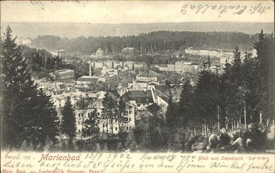 Mariánské Lázně Czech Republic Bohemia view from the quarry Bohemia