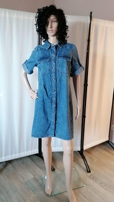 Kleid Jeans, Ärmel, Kraken, Knopfleiste, demin, Gr. 38 gebraucht