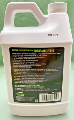 NEW GENUINE ARCTIC CAT 2436-865 SYNTHETIC TRANSAXLE FLUID Oil