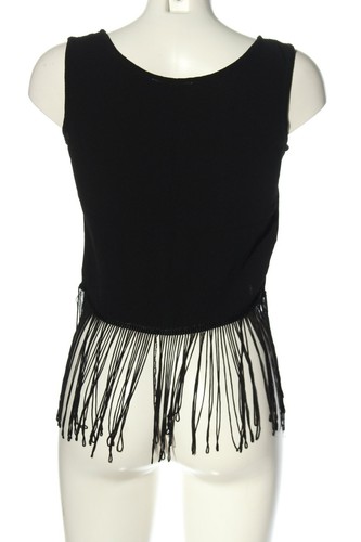 MANGO Top recortado Mujeres Talla EU 36 negro look casual - Imagen 2 de 5