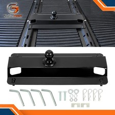 New 5th Wheel Rail 25k Gooseneck Trailer Bent Plate Ball Hitch 25000lb 31368