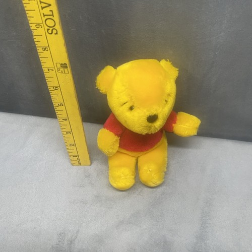 Vintage Sears Winnie the Pooh Plush Stuffed Animal Toy Mini 6 Inch Super Shape - Picture 4 of 18