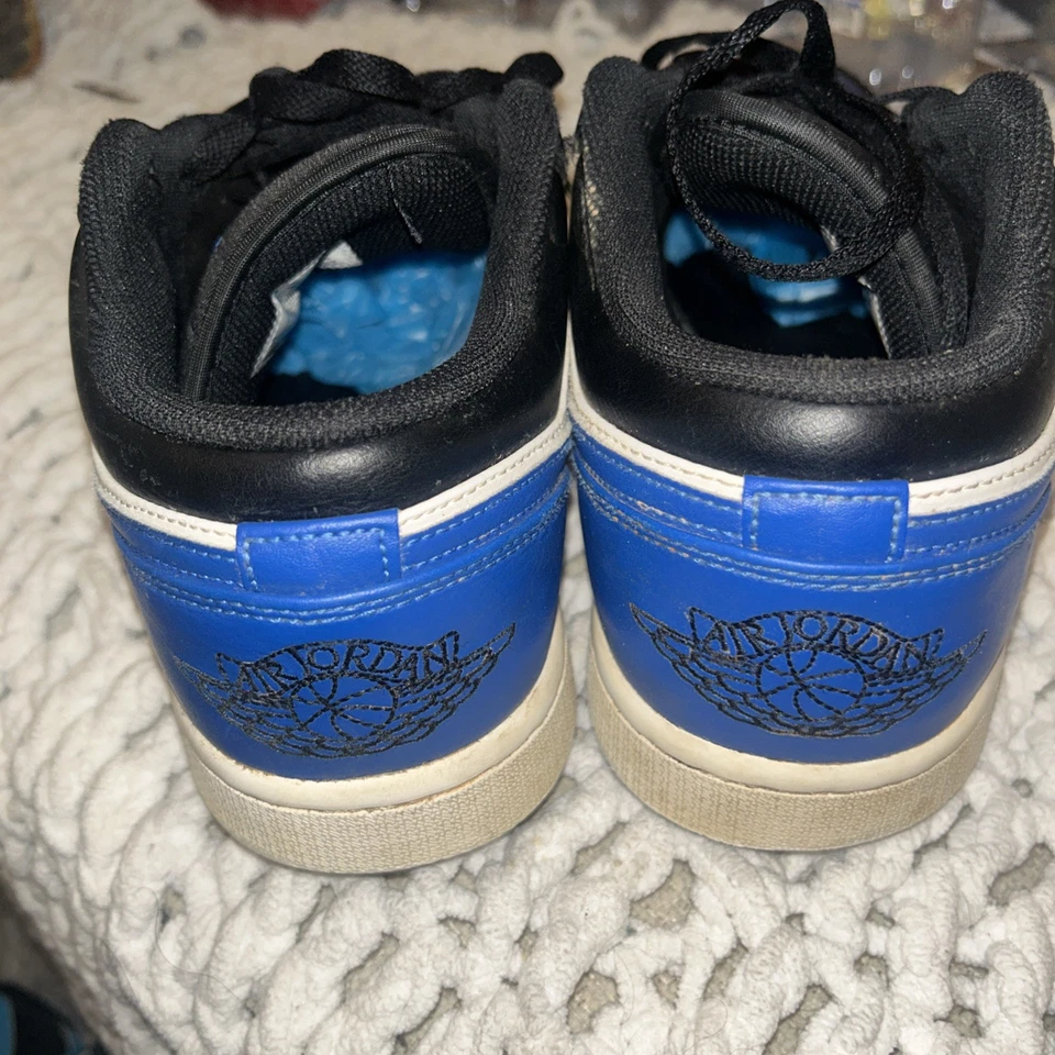 553558-140 Air Jordan masculino retrô 1 biqueira real alternativa baixa tamanho 10 - Imagem 3 de 4