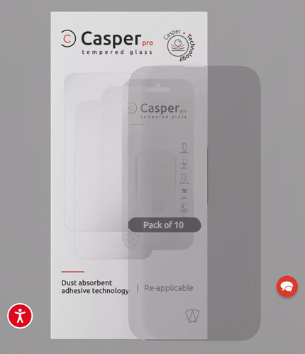 Casper Pro Hartglas kompatibel für iPhone 15 Pro (10er Pack) (matt) - Bild 1 von 3