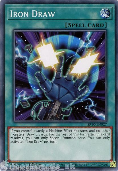 SR10-EN027 Iron Draw Common 1st Edition Mint YuGiOh Card