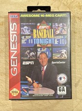 ESPN Baseball Tonight Sega Genesis 1994 CIB Case Manual Insert Complete