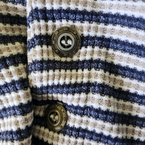 Camisa FERRUCHE Informal Básica Para Hombre Rayas Manga Larga Talla L - Imagen 5 de 8
