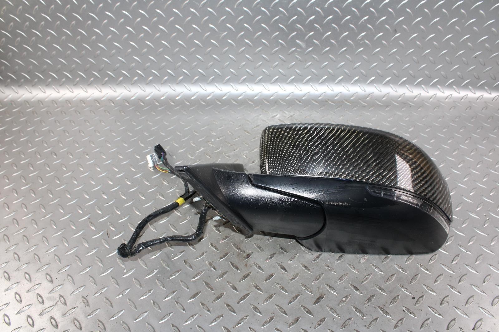 14-17 GHIBLI Nero Black Power Driver LH Heated OEM Door Mirror Carbon Cap OEM OE