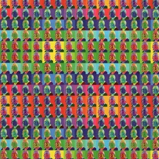 90's Timothy Leary Rainbow by Mark McCloud - Dirty Dozen - VINTAGE BLOTTER ART