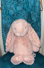 Jellycat Bashful Blossom  Bunny -30 cm (BNWT) Soft Cuddly Tulip Pink Flora Bunny