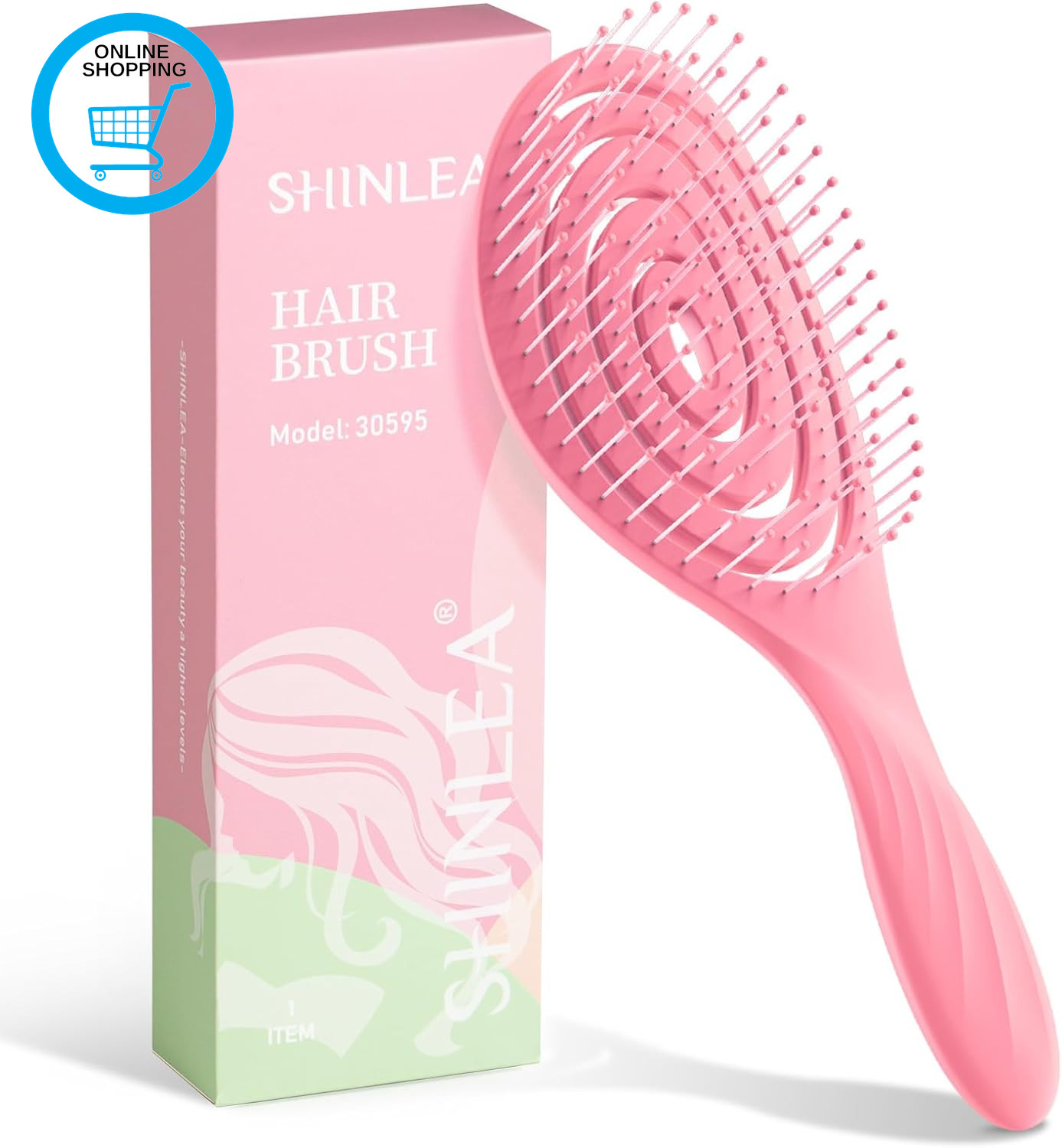 Detangle Hair Brush, Detangling Wet Spiral Hairbrush for Women, Men, Kids, Vente